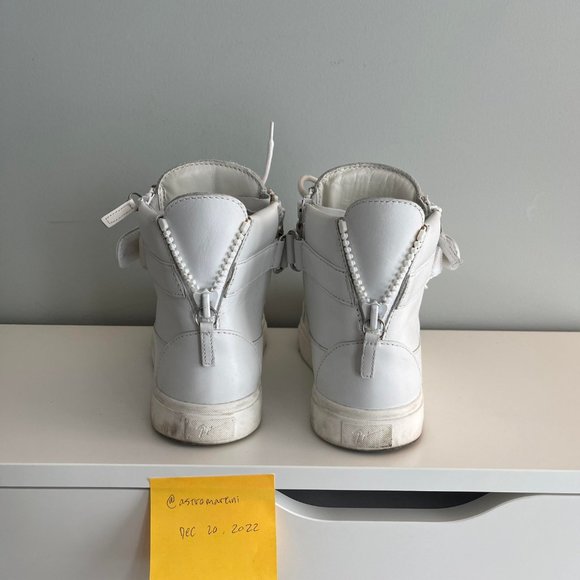 Giuseppe Zanotti High Top Leather Sneakers - Picture 3 of 10